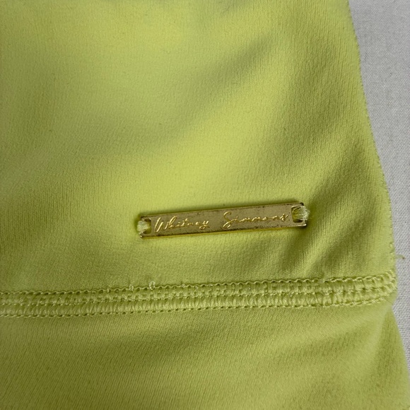 Gymshark Whitney‎ Simmons Neon Yellow, Scrunch Butt Leggings, Size Large - Picture 3 of 13